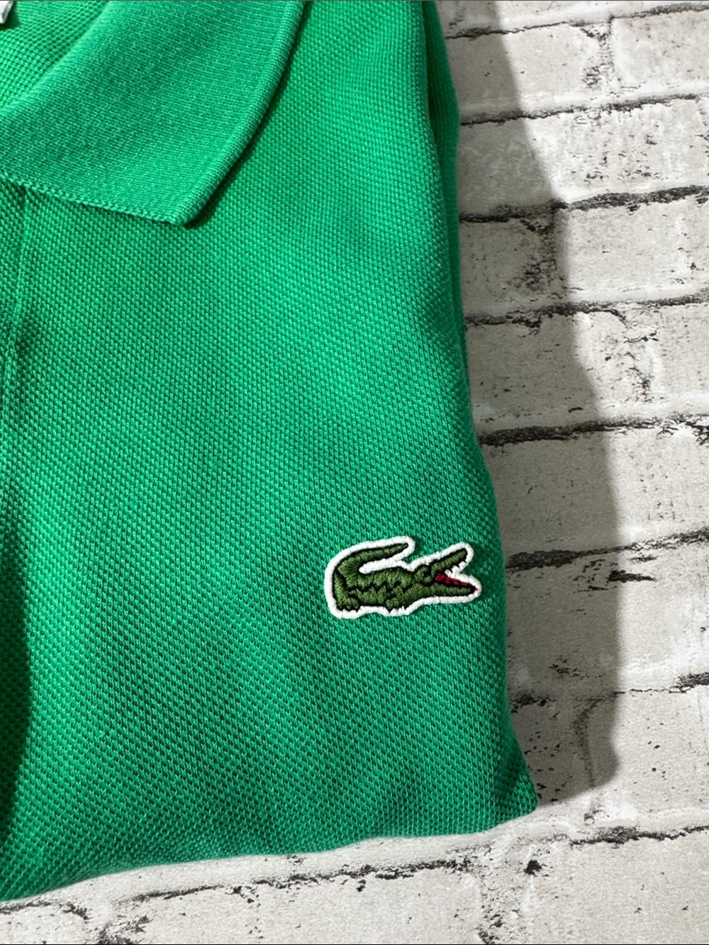 (Lot of 3) Lacoste mens 5 L Large red purple green classic polo shirt bundle EUC - Picture 9 of 10
